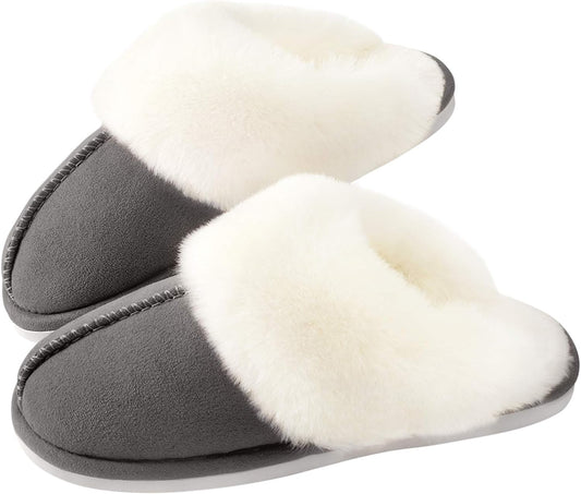 Fuzzy Faux Fur Slippers